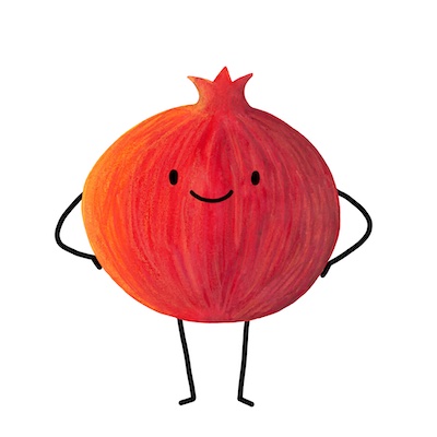 Granátová jablka ilustrace