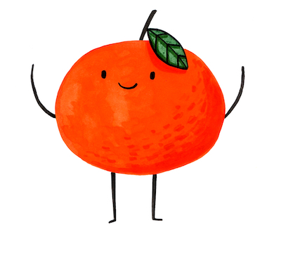 Pomeranč ilustrace