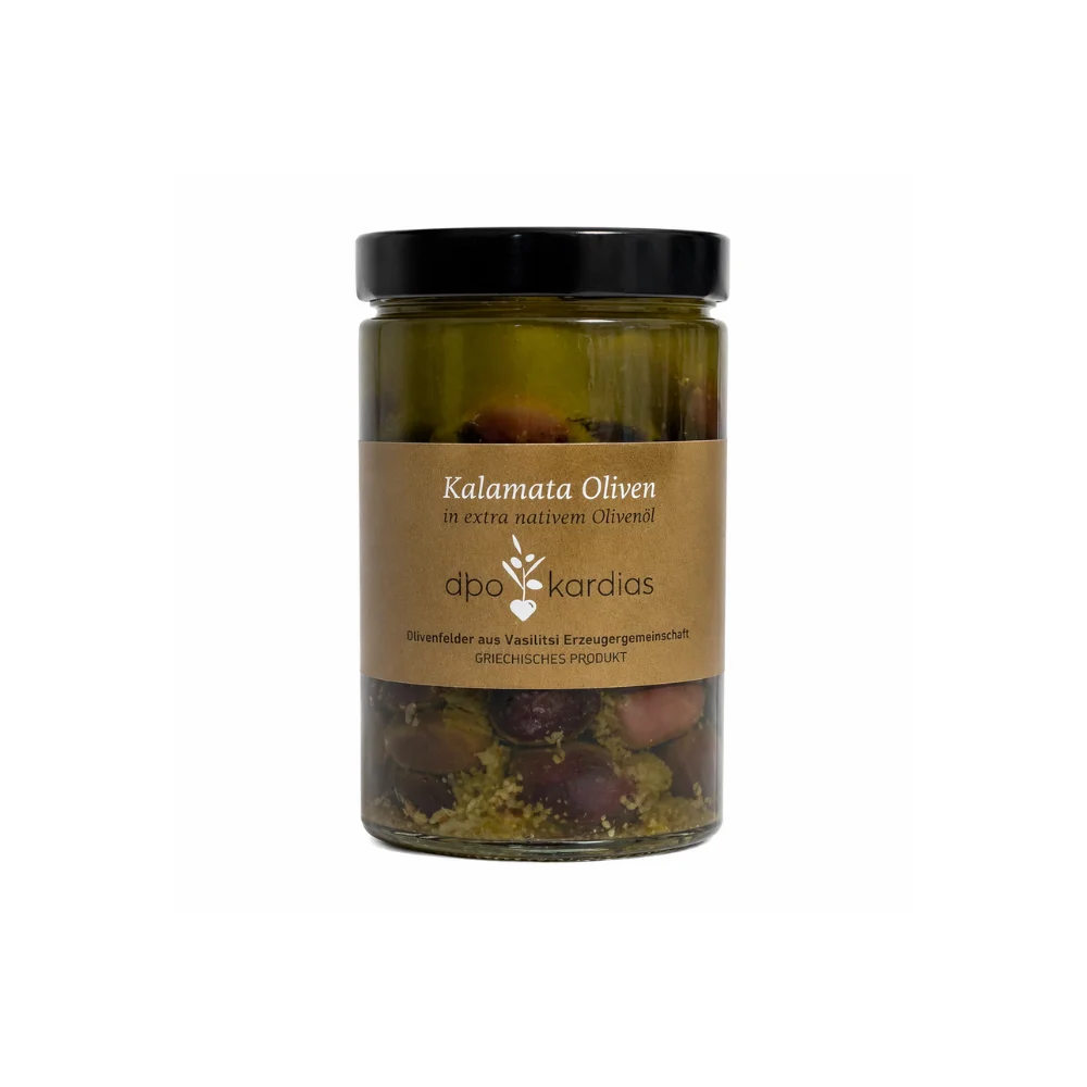 Olivy Kalamata s peckou v nálevu